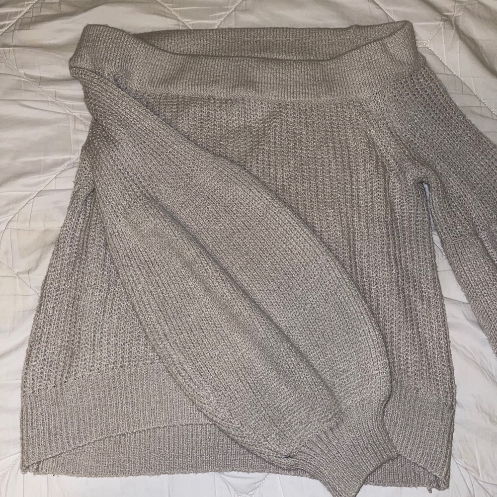 Off the shoulder sweater